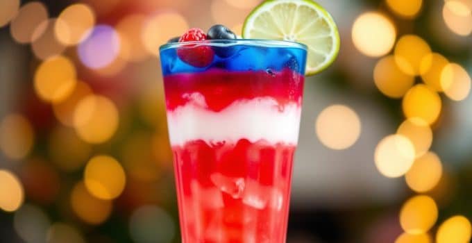 Red, White, and Blue Mocktail