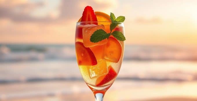 Sparkling Honeymoon Mocktail