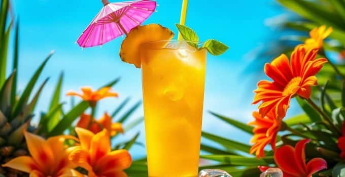 Tropical Pineapple Cooler Mocktail