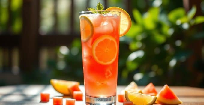 Watermelon Lemon Mocktail