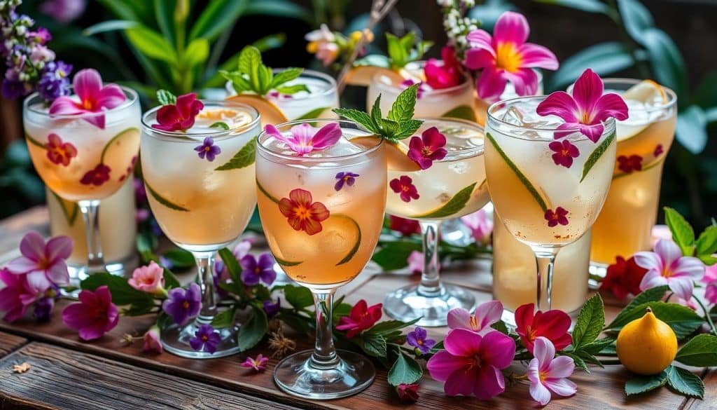 floral cocktails