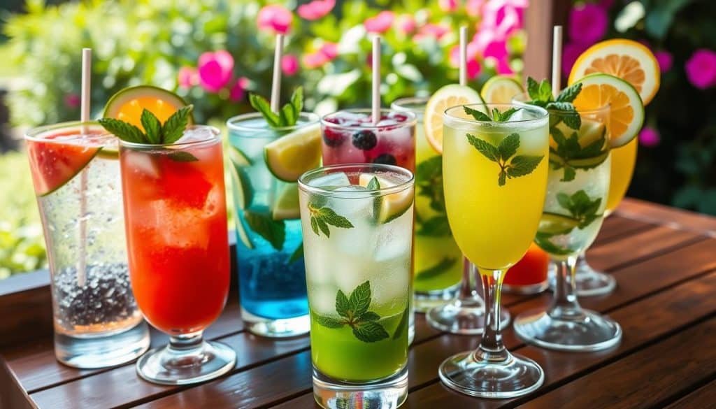 fruit-infused mocktails