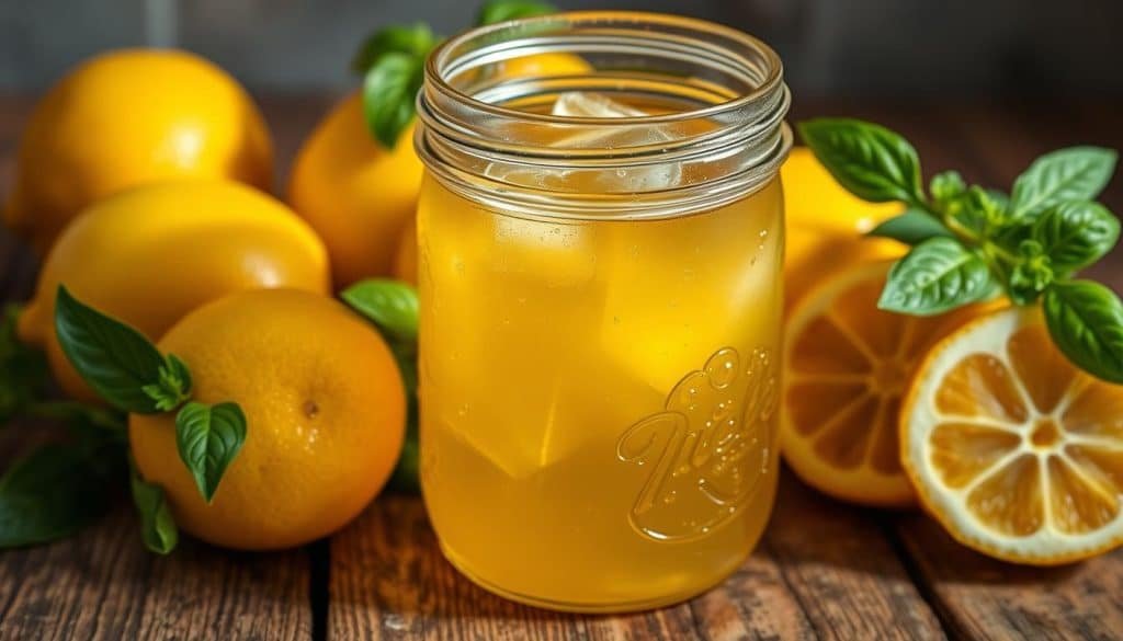 homemade simple syrup for fizzy lemonade