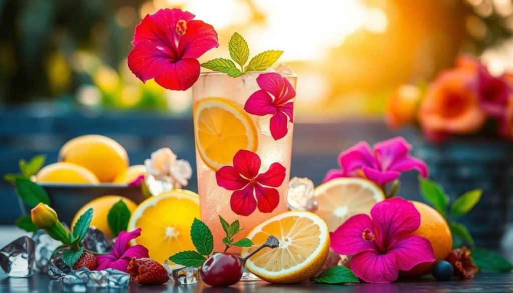 refreshing drinks featuring hibiscus tea