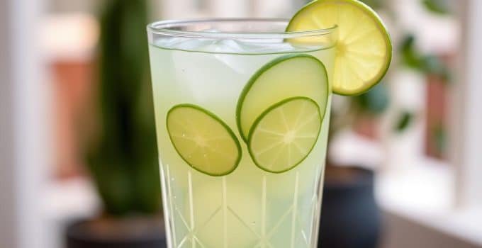 Cucumber Lime Agua Fresca Mocktail