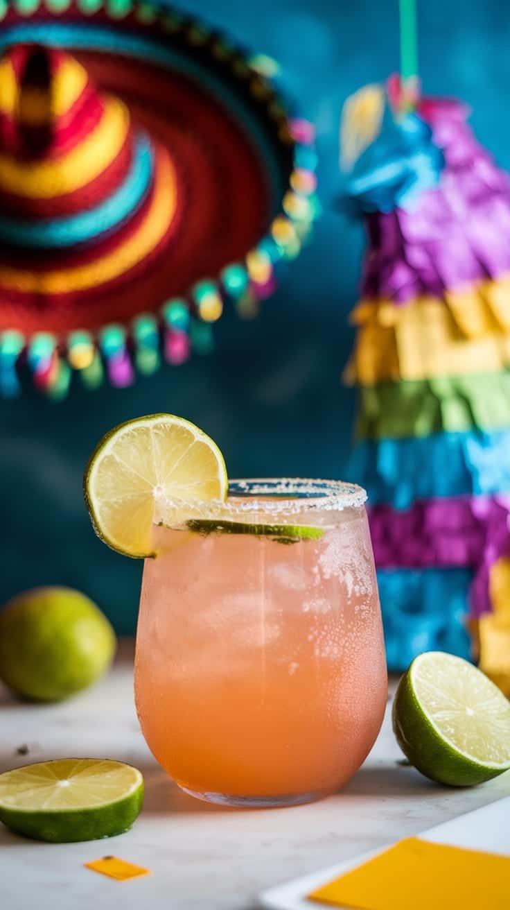 Mango Lime Agua Fresca Mocktail