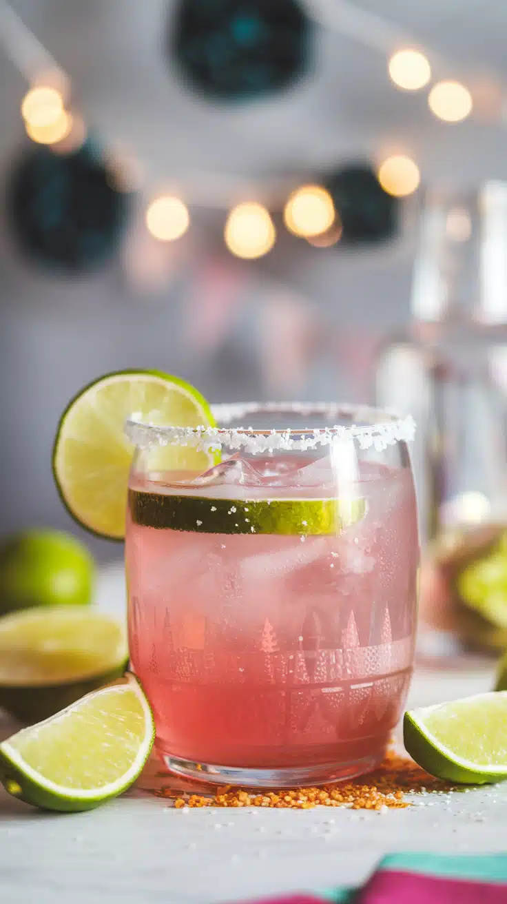 Prickly Pear Limeade Mocktail