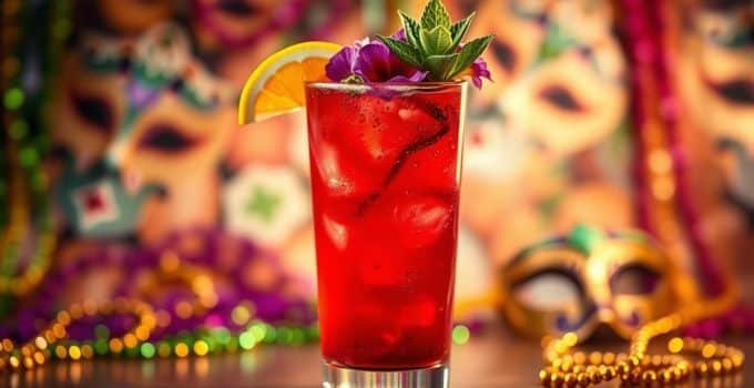 Mardi Gras Punch Mocktail